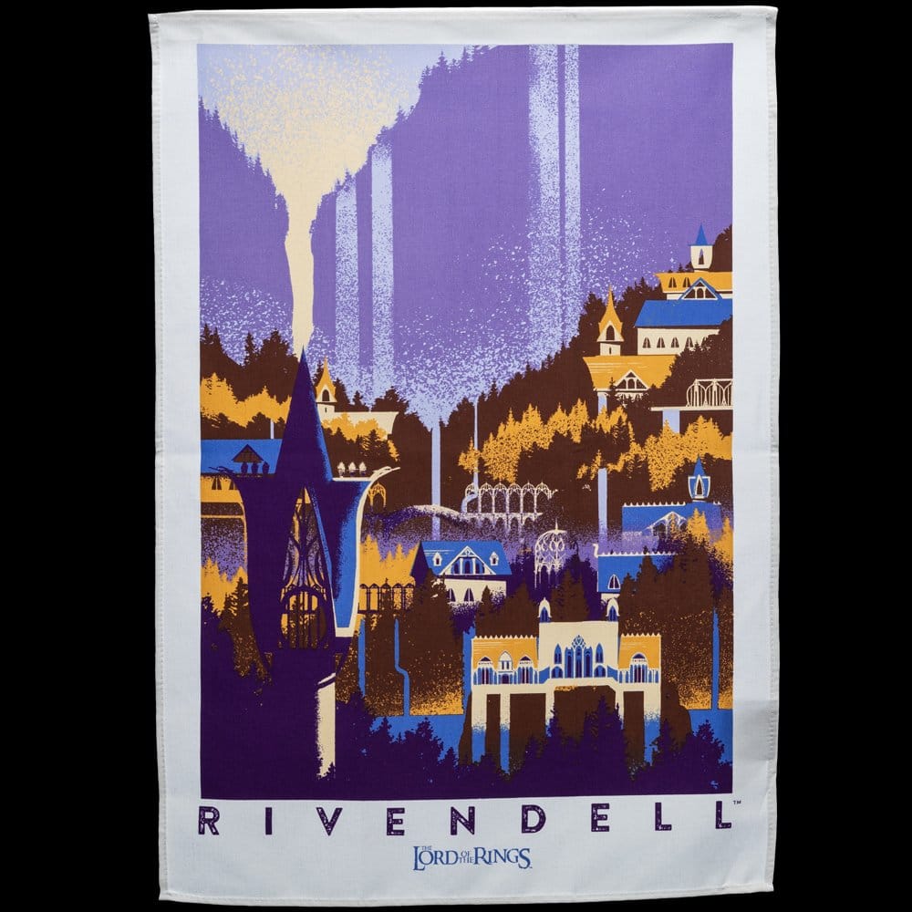 Herr der Ringe Geschirrtuch 2er Pack Rivendell & Hobbiton - Anime Figuren günstig kaufen