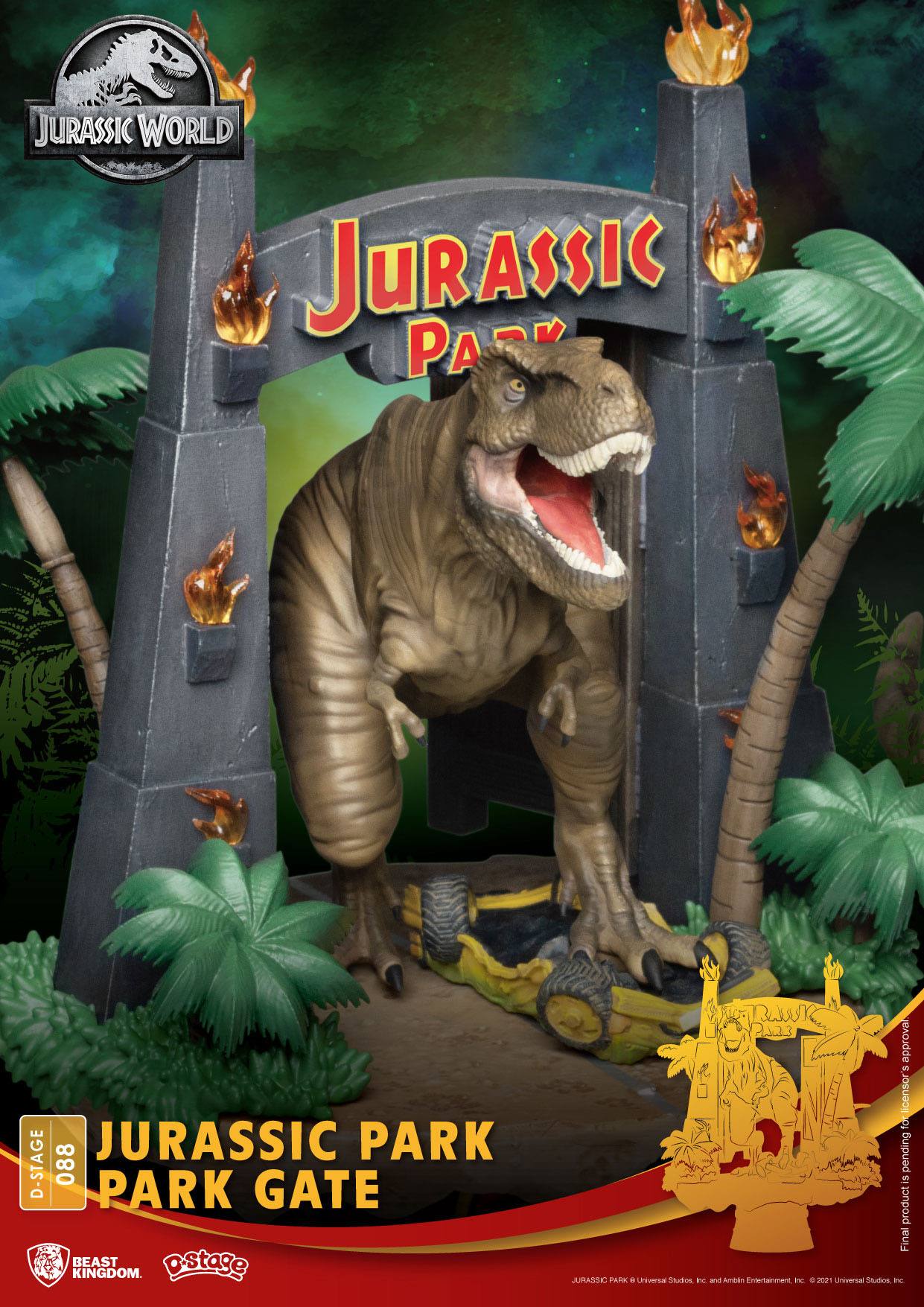 T-Rex - Park Gate D-Stage in Diorama Style / Jurassic Park